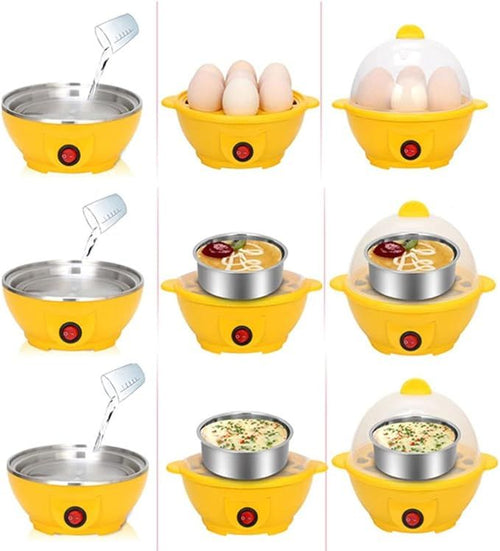 Egg Steamer & Food Steamer – Electric Egg Cooker, Vegetable Steamer & Multi-Purpose Kitchen Steamer