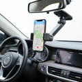 360 degree rotatable car phone holder mounted on rearview mirror